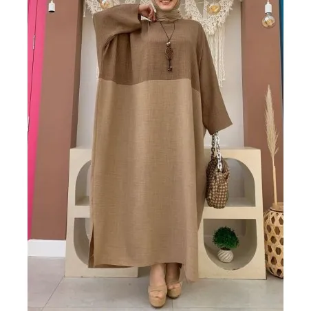 Abaya Lina Bleue - Abaya femme - Abaya Grande Taille