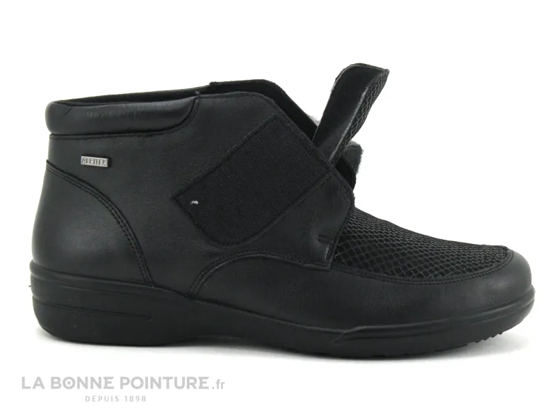 Achat chaussures Alpina Femme Boots, vente Alpina 0F71-7 - ANNY H - Noir - Boots Femme bride velcro