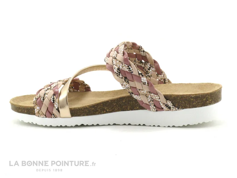 Achat chaussures Bio Life Femme Mule, vente Bio Life 1152 - Rose - Saumon - Mule mode Femme