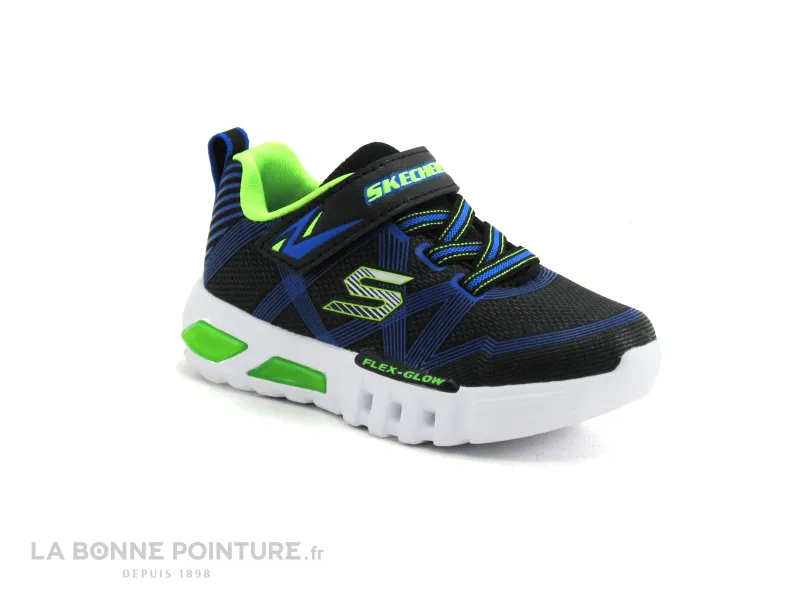 Achat chaussures Skechers Bébé Basket, vente Skechers FLEX GLOW Noir 90542N - Basket GARCON