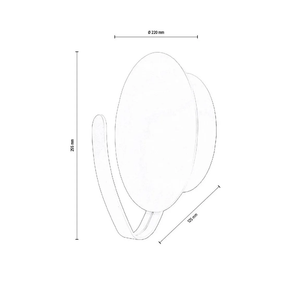 Applique 1xLED 9W Blanc  | 3 Suisses