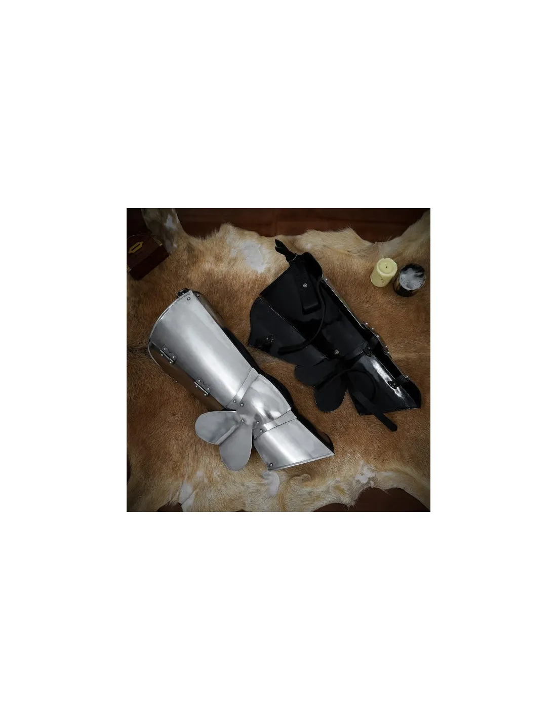 Armure médiévale classique pour les jambes ⚔️ Boutique Épées