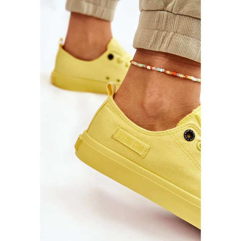 Baskets Basses Classiques Femme Big Star LL274026 Jaune