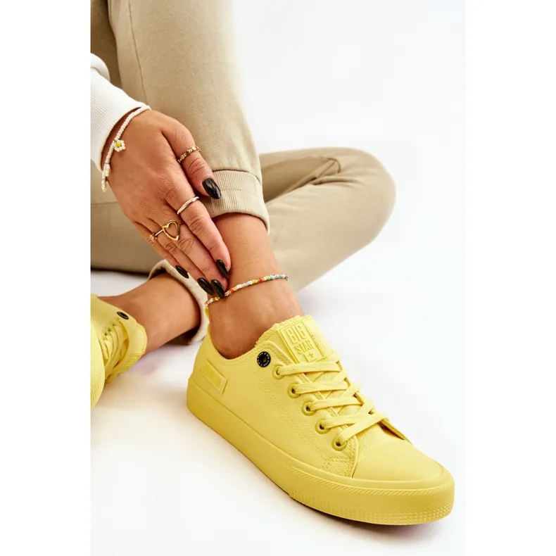Baskets Basses Classiques Femme Big Star LL274026 Jaune