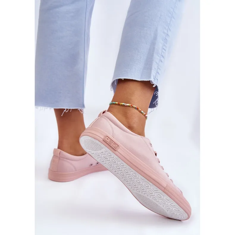 Baskets Basses Lisses Femme Big Star LL274059 Rose