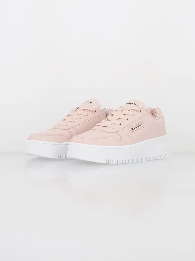Baskets basses rebound plateforme animal rose femme - Champion | wimod