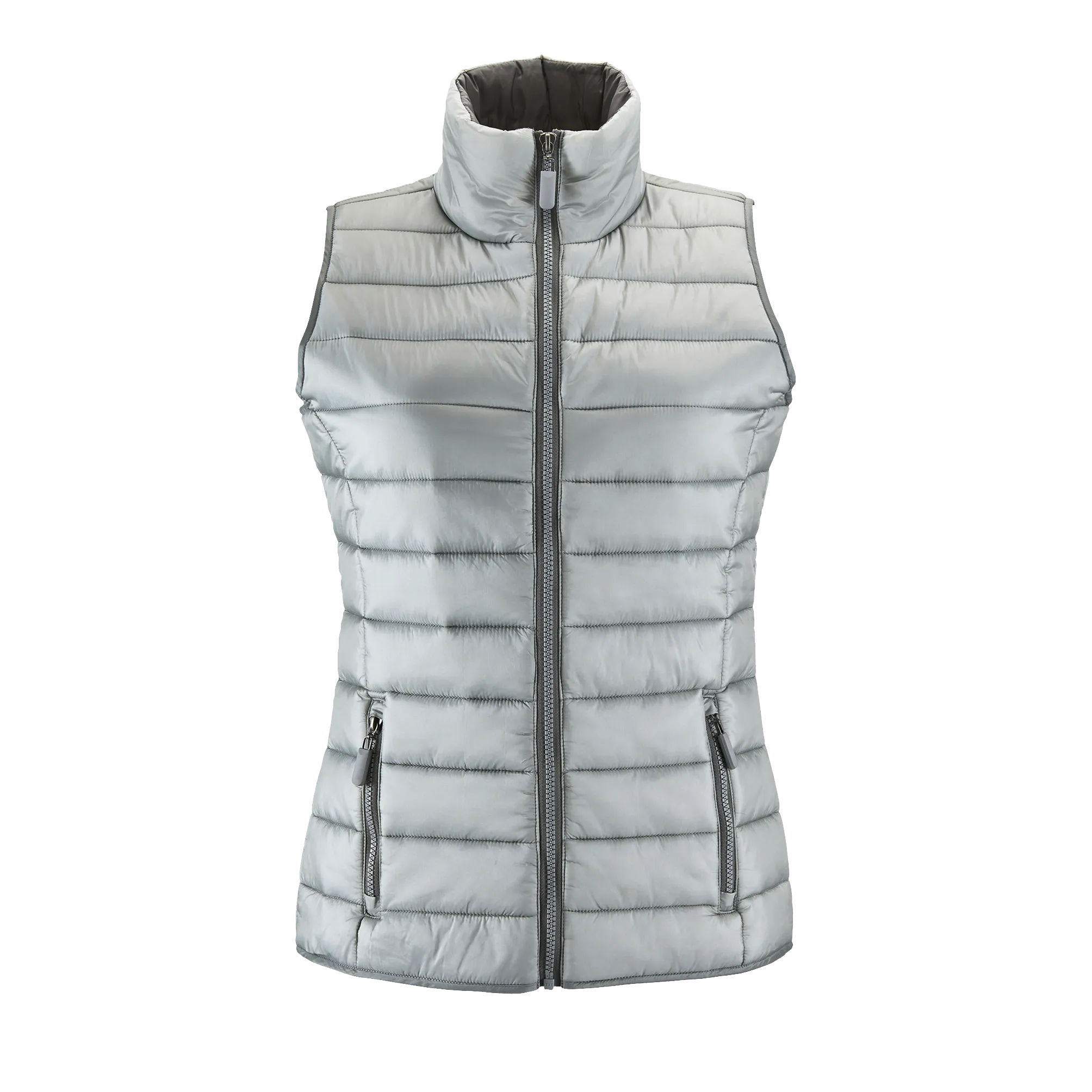 BODYWARMER WAVE FEMME GRIS METAL