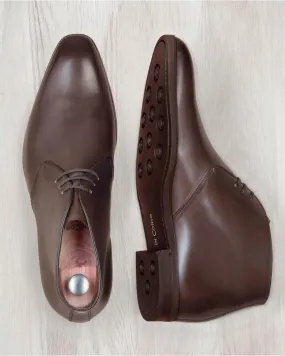 Bottines Chukka marron cuir | Boots homme cuir | In Corio