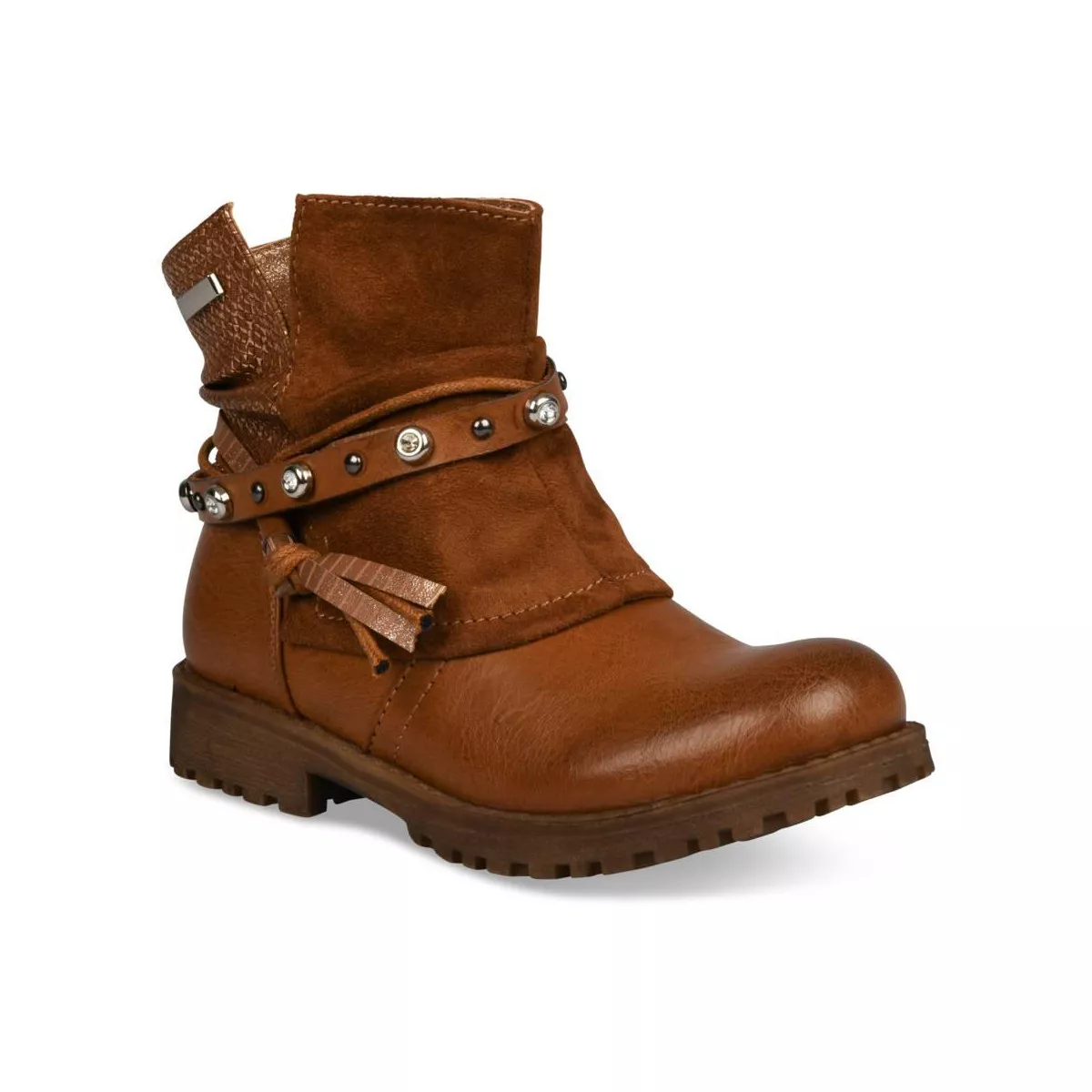 Bottines MARRON LOVELY SKULL