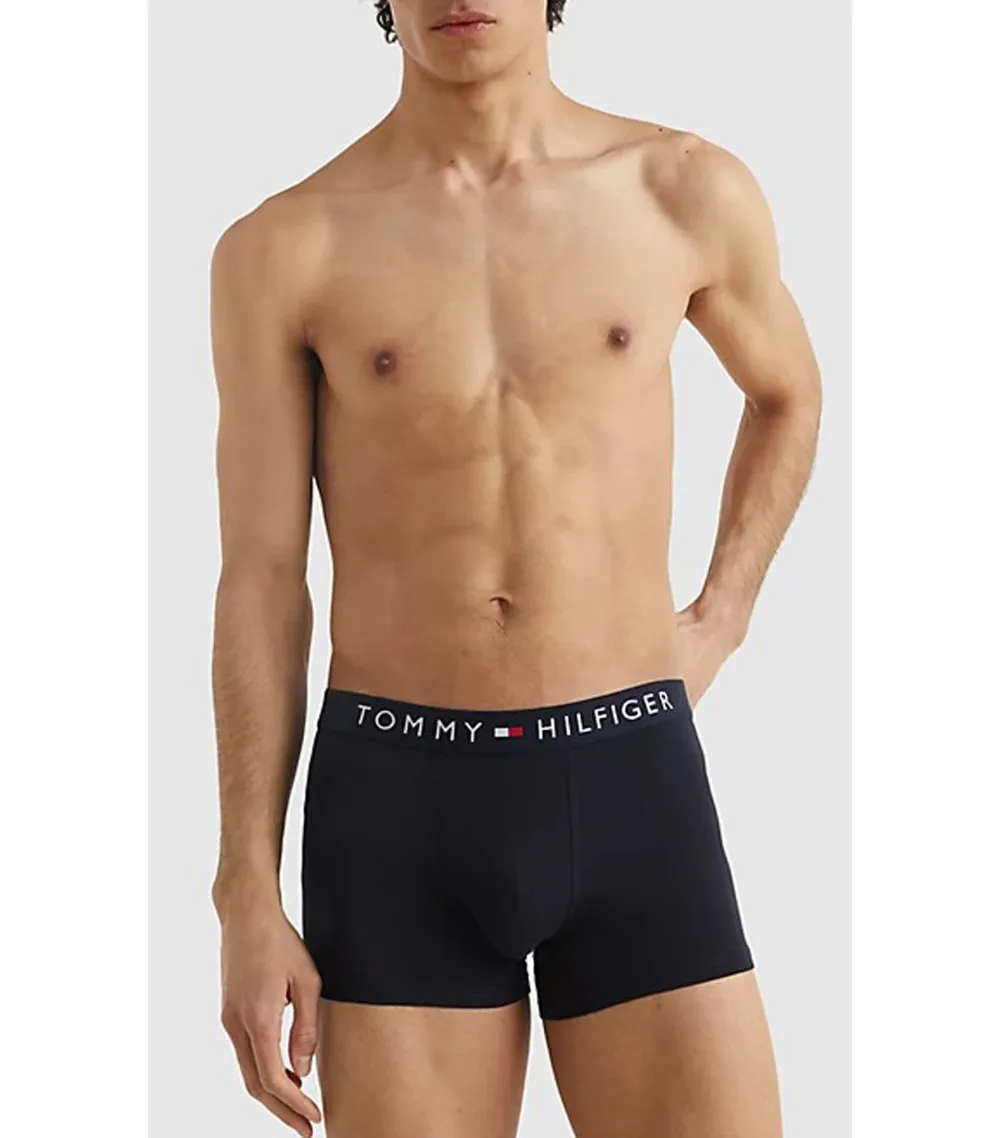 Boxers  Tommy H Sportswear en coton mélangé bleus, lot de 3 