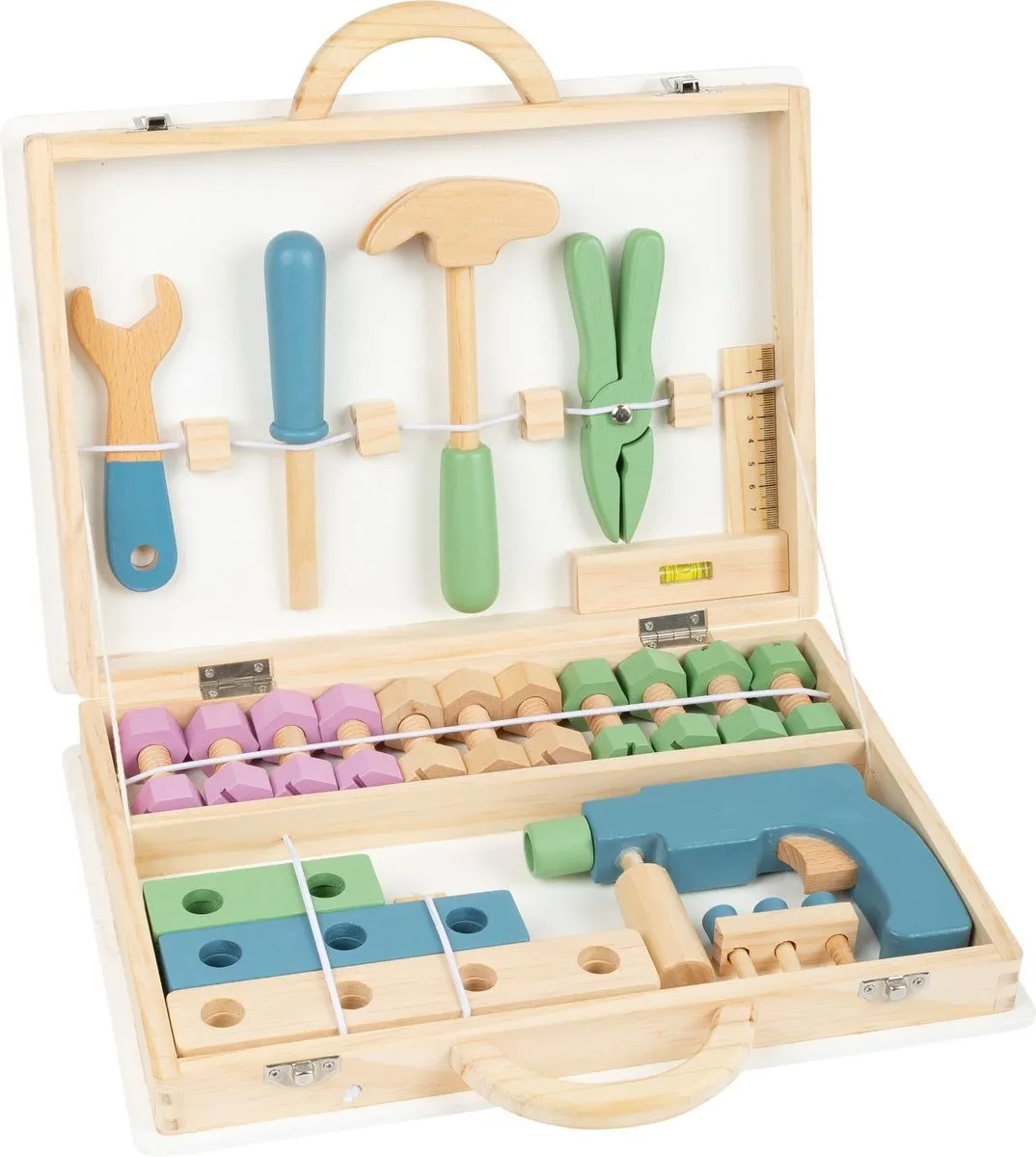 Boîte à outils en bois pour enfants - Nordique - 11505 