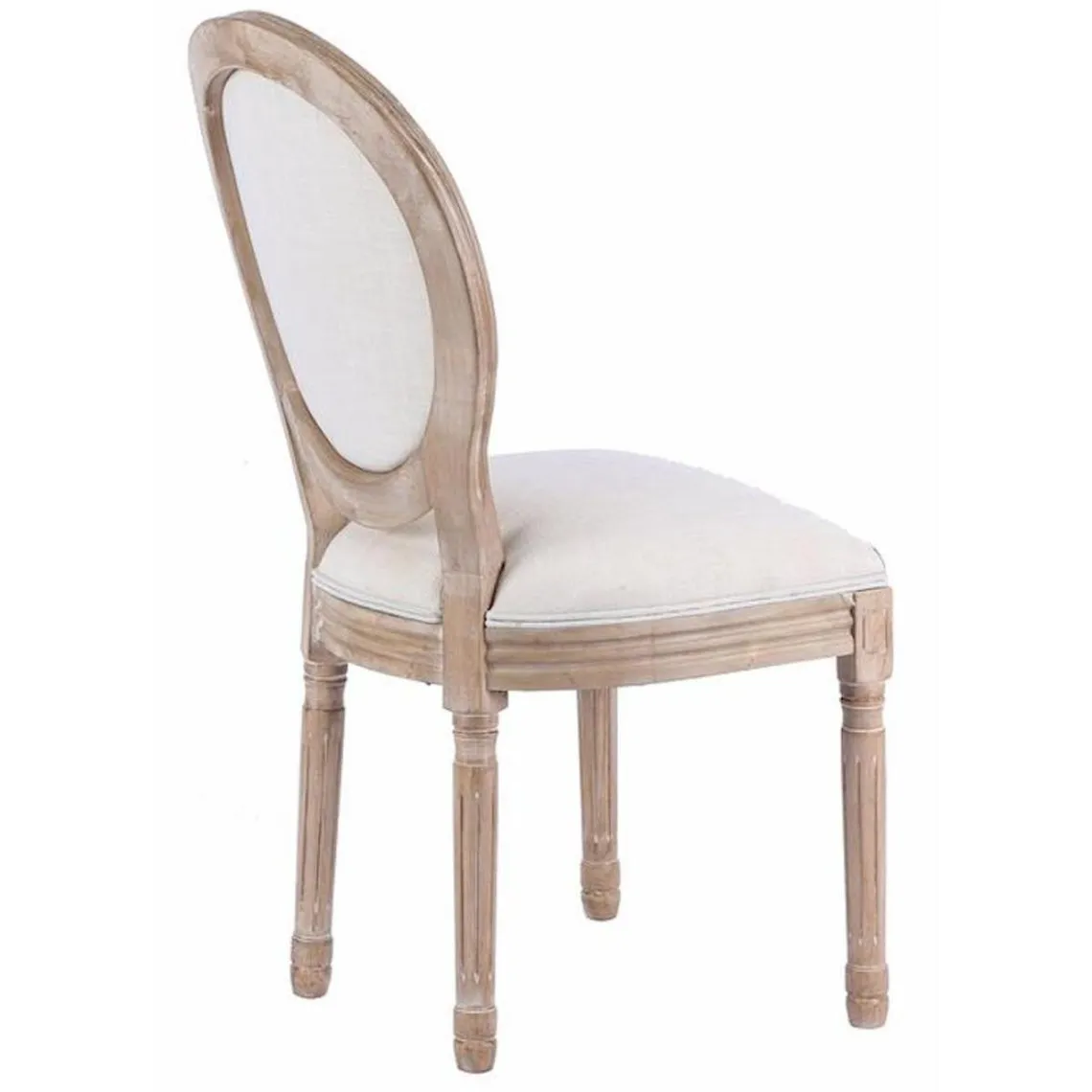Chaise Hevea Beige dos lin | 3 Suisses