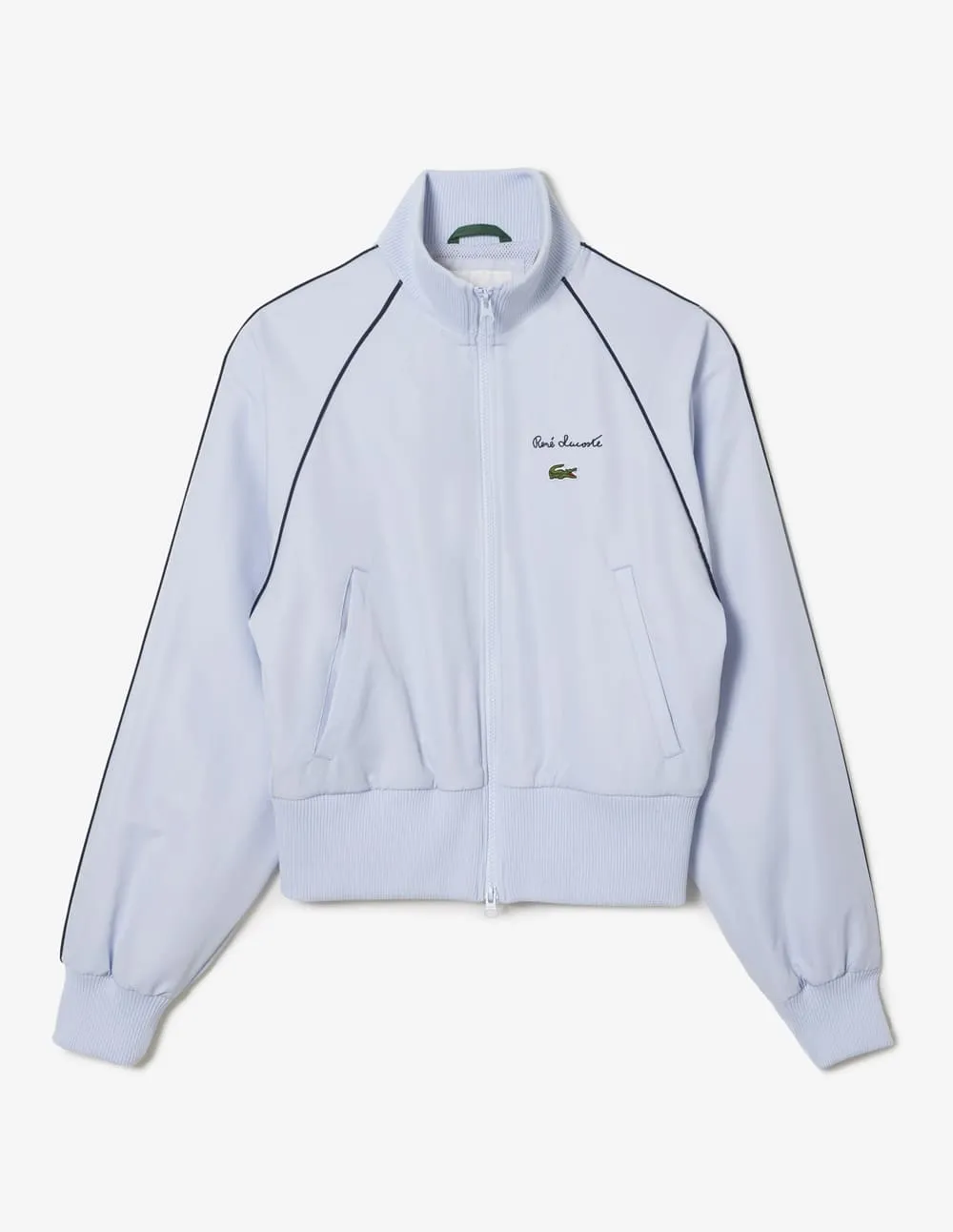Chaqueta Lacoste en Tafetán Diamantado Azul Mujer