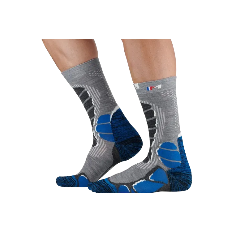 Chaussette de randonnée Monnet "Trek X-Light" 63% Merino Wool Couleur Bleu Taille 43