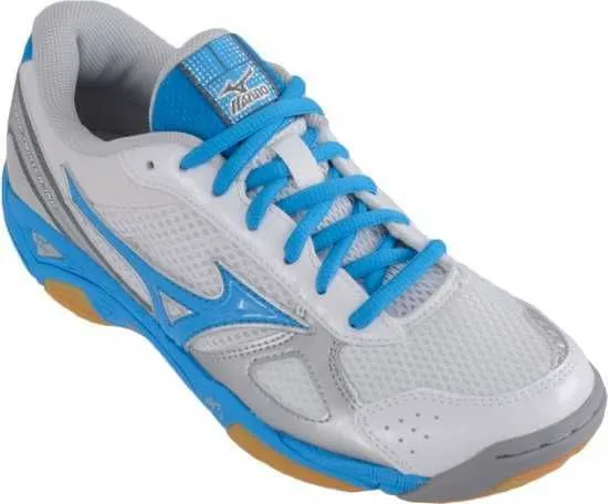 Chaussure Indoor - Wave Twister 3 Junior - Blanc/Bleu/gris