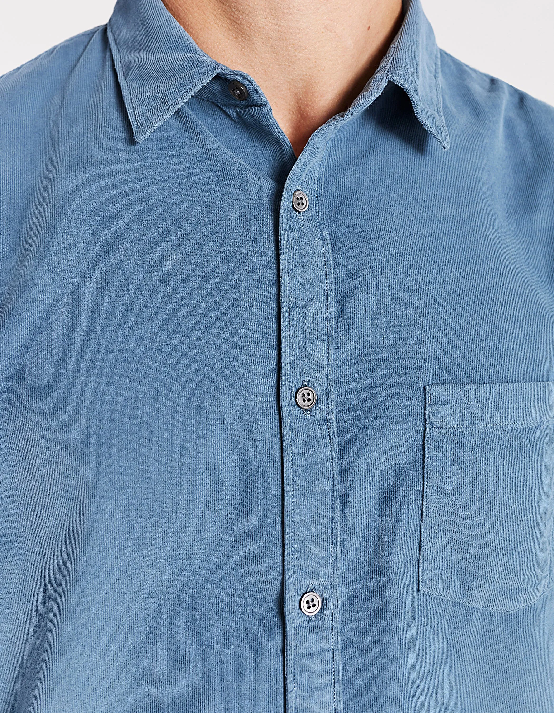 Chemise SLIM glacier velours milleraies Homme