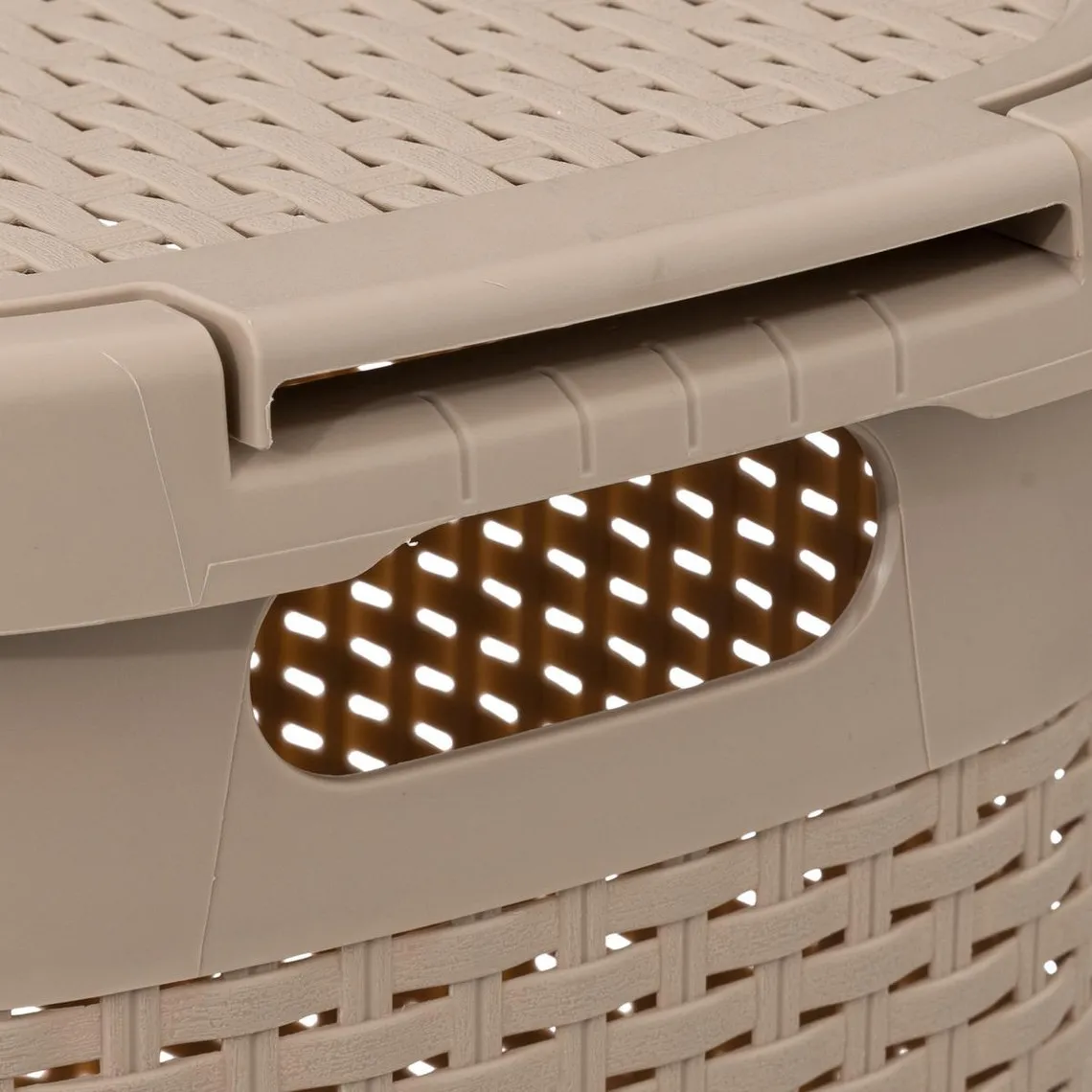 Corbeille 60L Rattan Beige | 3 Suisses