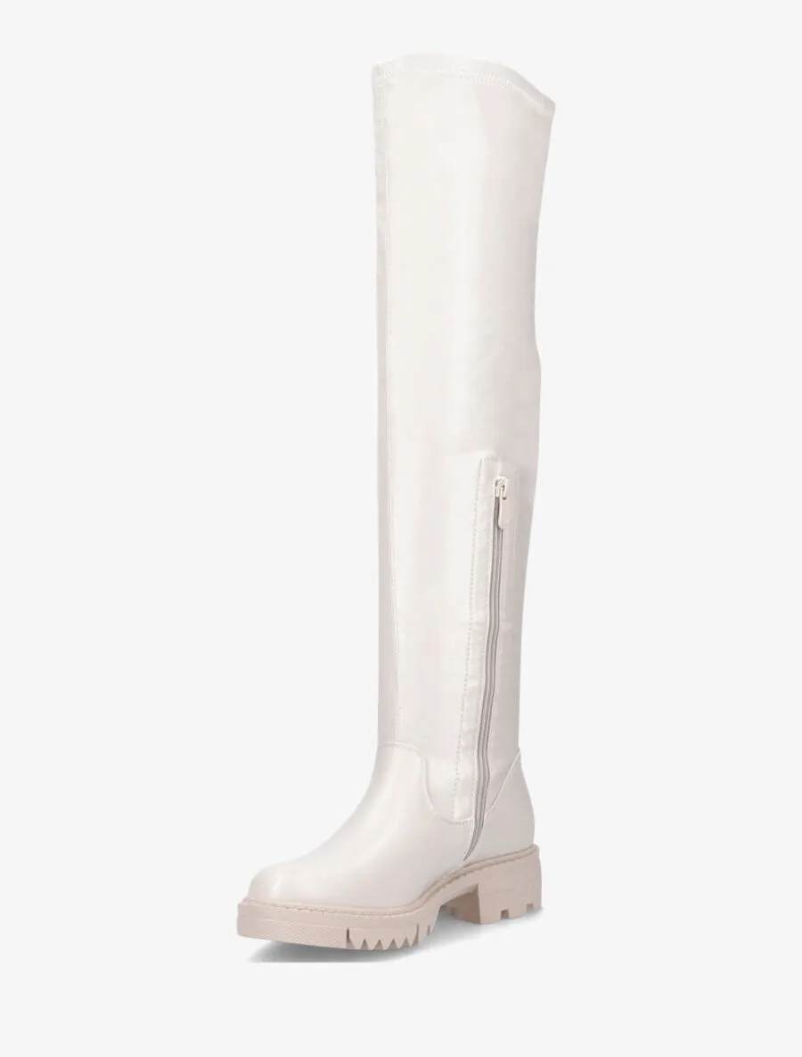 Cuissardes en simili - Beige