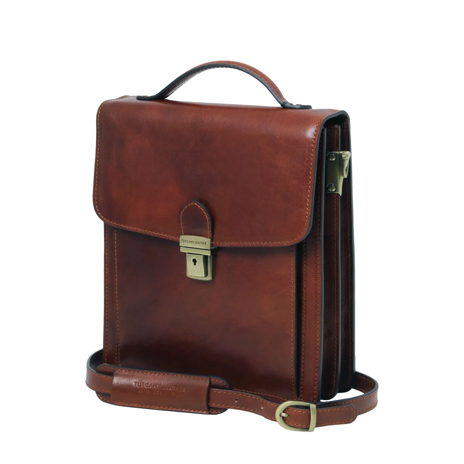 David - Sac Bandoulière en Cuir - Petit Modèle Miel TL141425