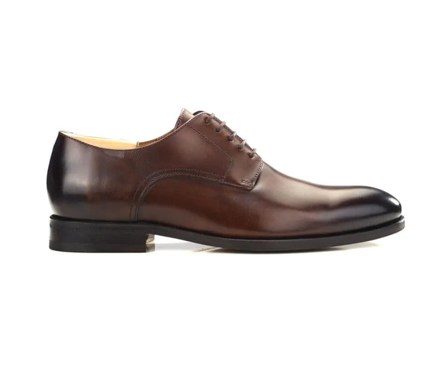 Derby homme Chocolat patiné Penford
