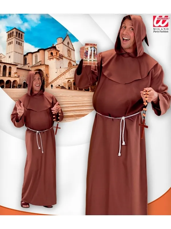 Déguisement de Moine Homme XXXL Marron