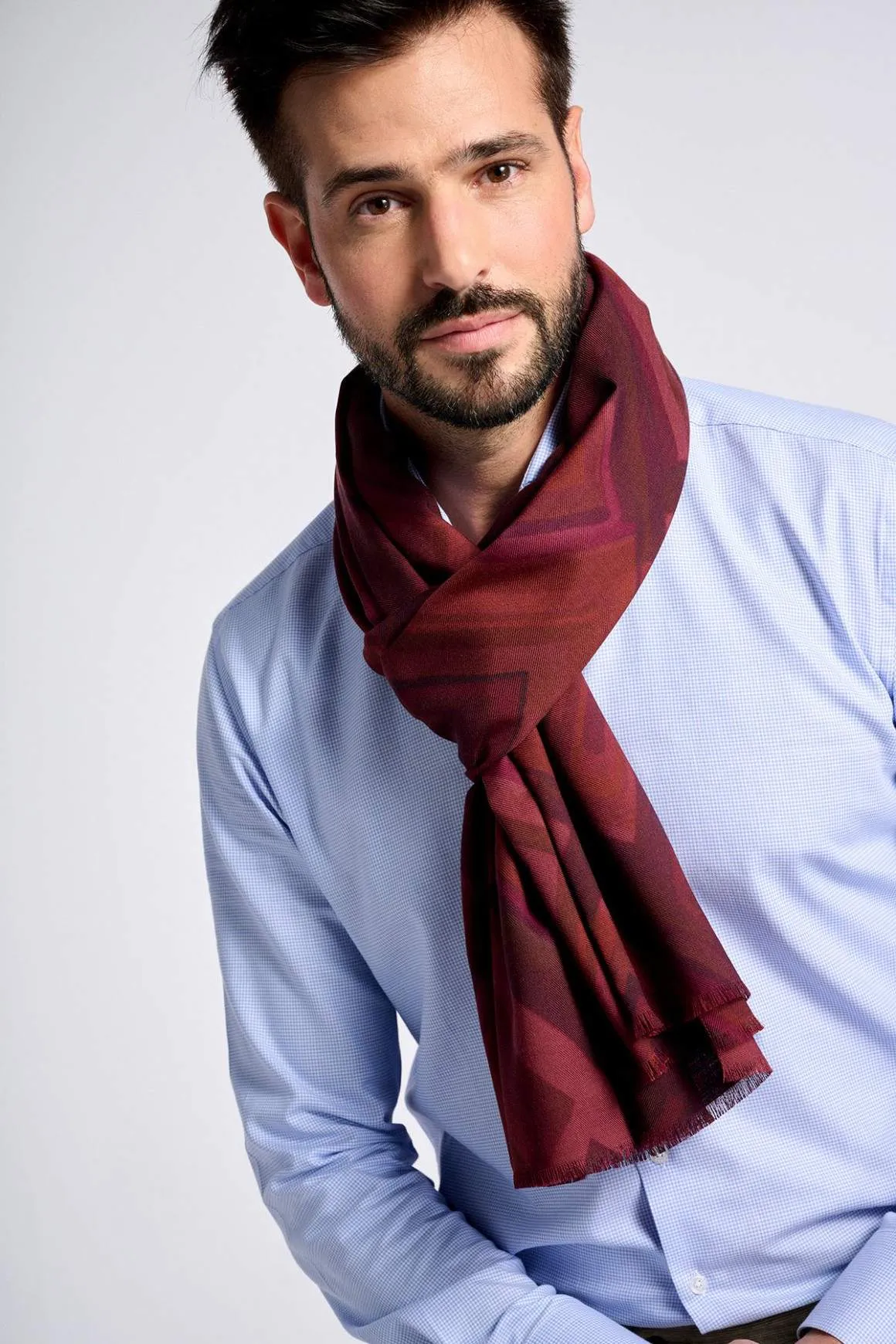 Echarpe Laine Bordeaux