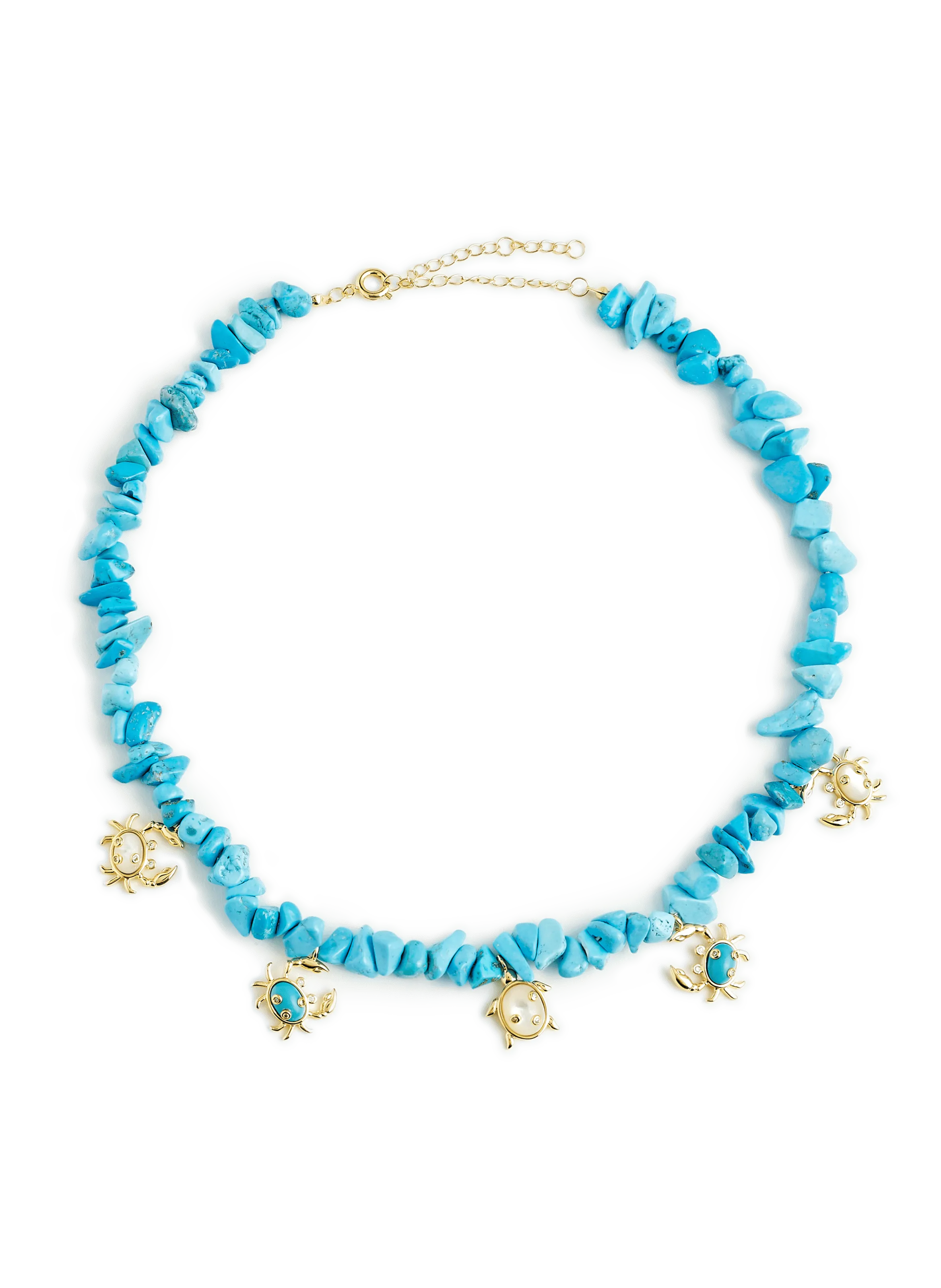 ESHVI  Collier à pendentif - Bleu