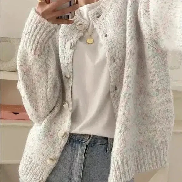 Esmeira | Cardigan urbain à pois colorés