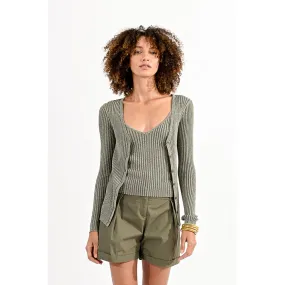 GILET KHAKI - MOLLY BRAKEN