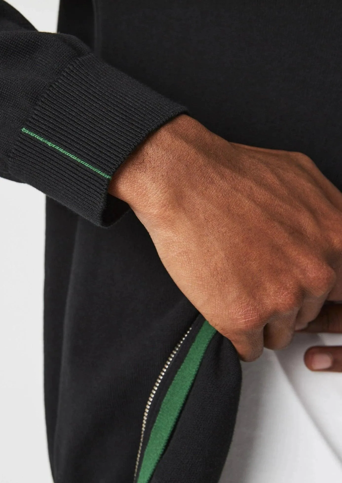 Gilet zippé Lacoste noir