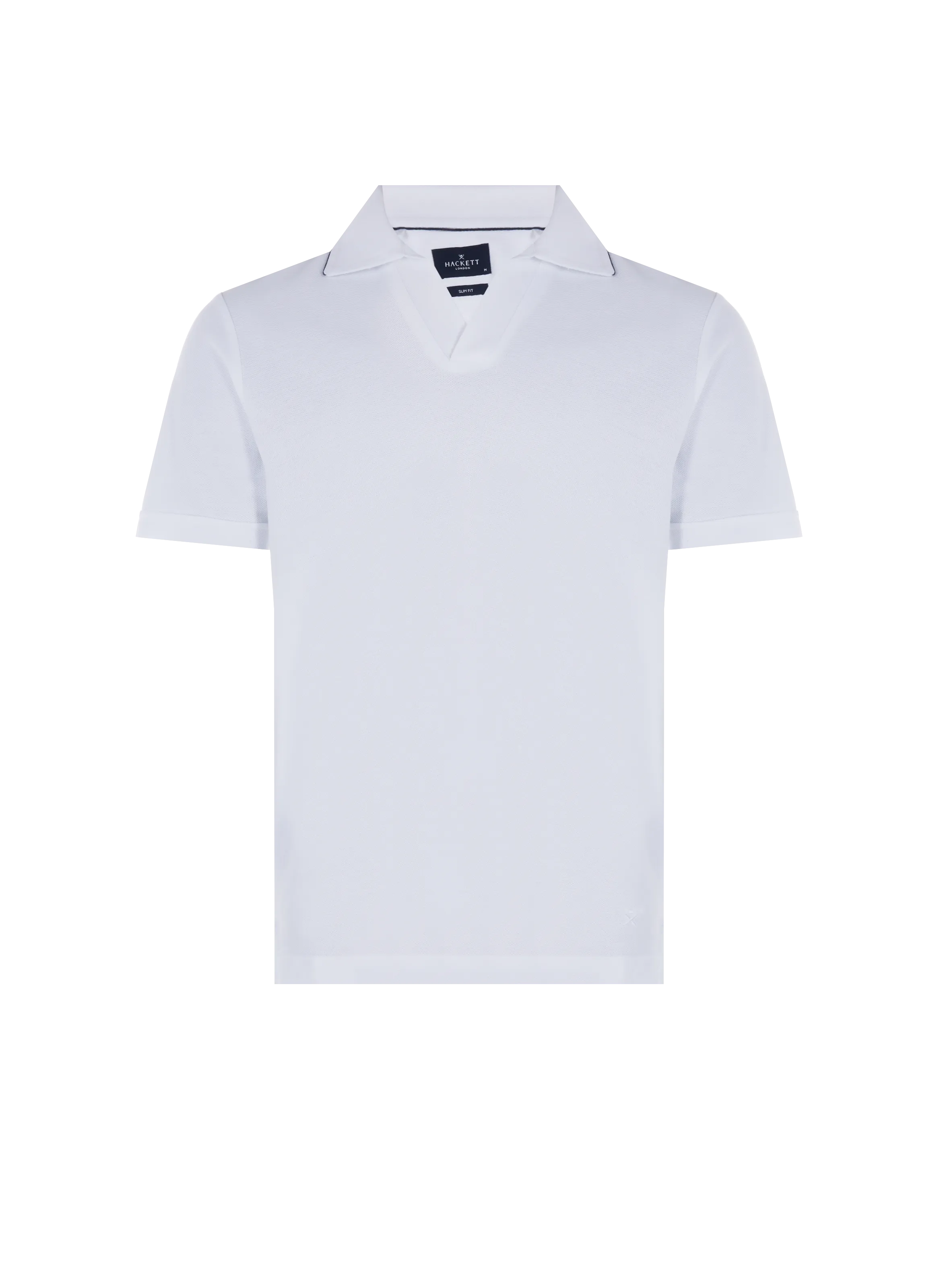 HACKETT  Polo uni en coton - Blanc