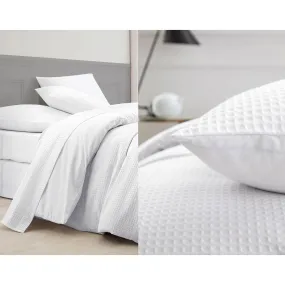 Housse de couette GAUFRE - blanc | Housse de couette 3 SUISSES