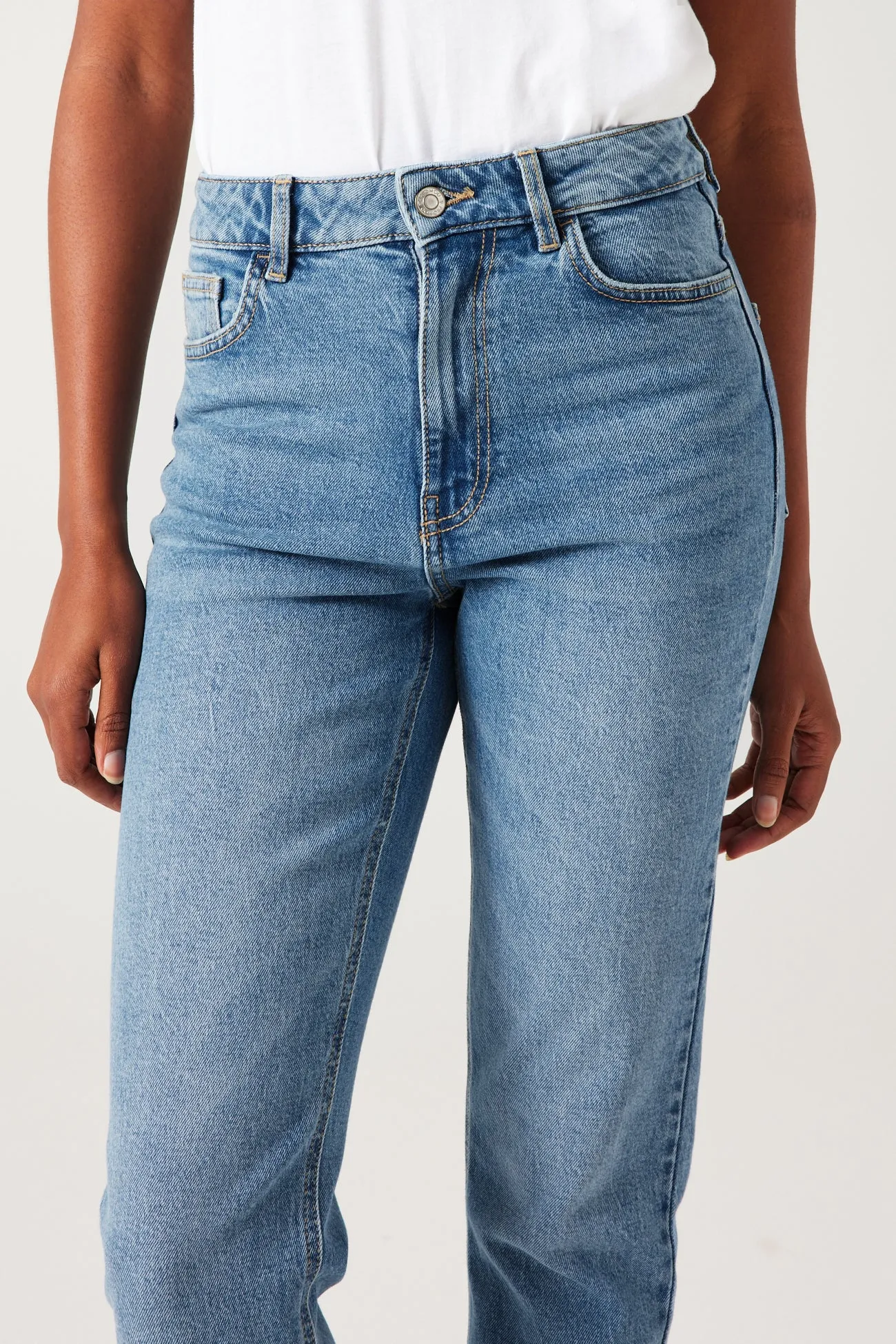 Jean mom taille haute MARCEL - Jean moyen