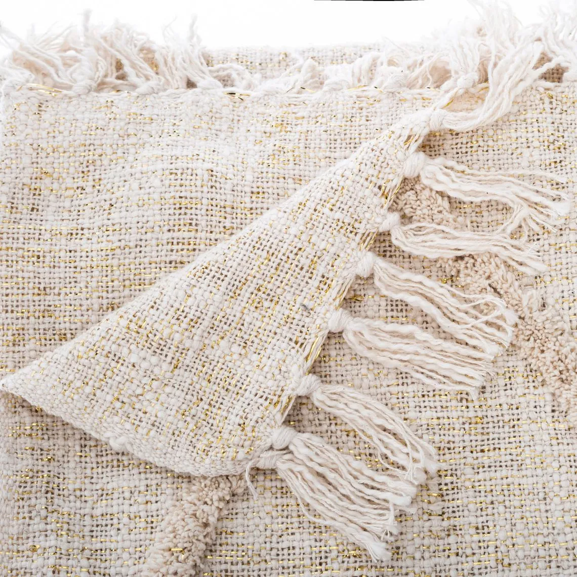 Jeté de Lit Slub Tufté Brillant | 3 Suisses