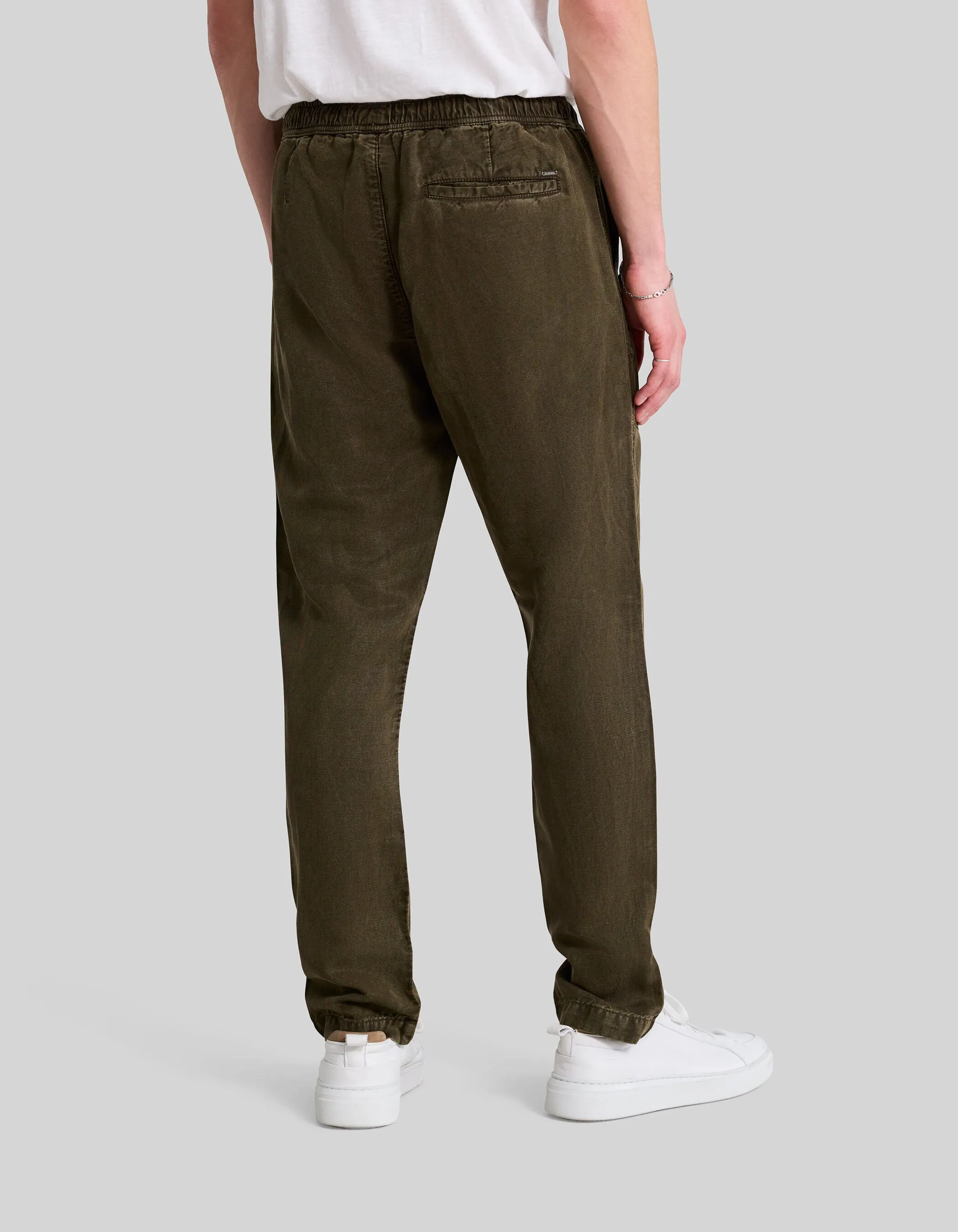 Jogging CROPPED kaki Lyocell® Homme