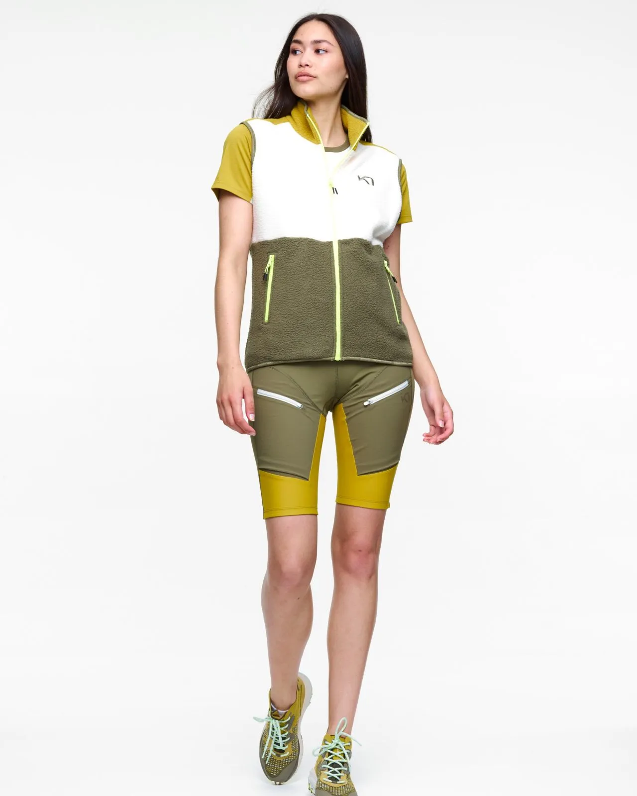 KARI TRAA ANE MIDLAYER VEST NWHITE Micro polaire sans manches