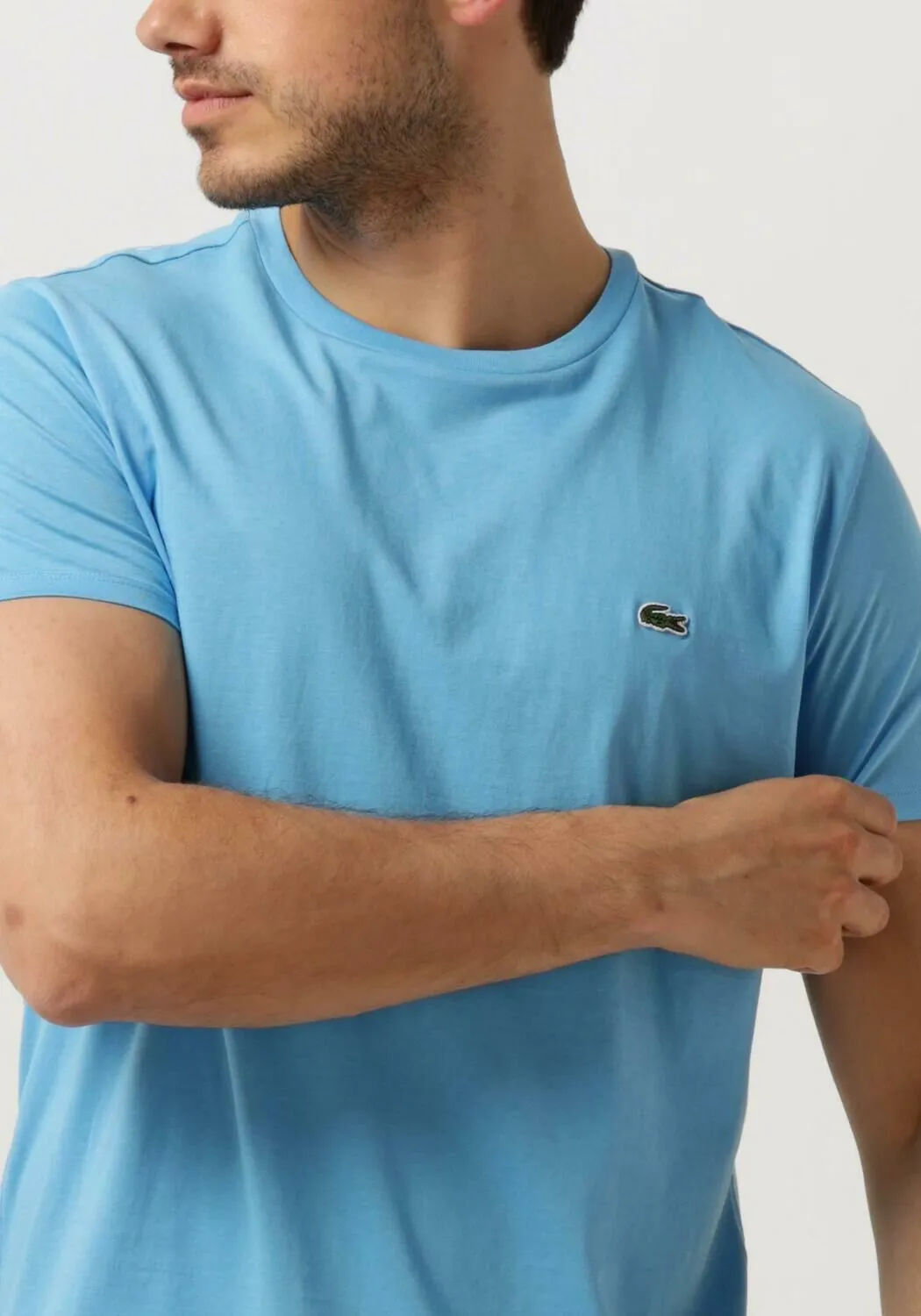 lacoste t-shirt 1ht1 mens tee-shirt 12 en bleu