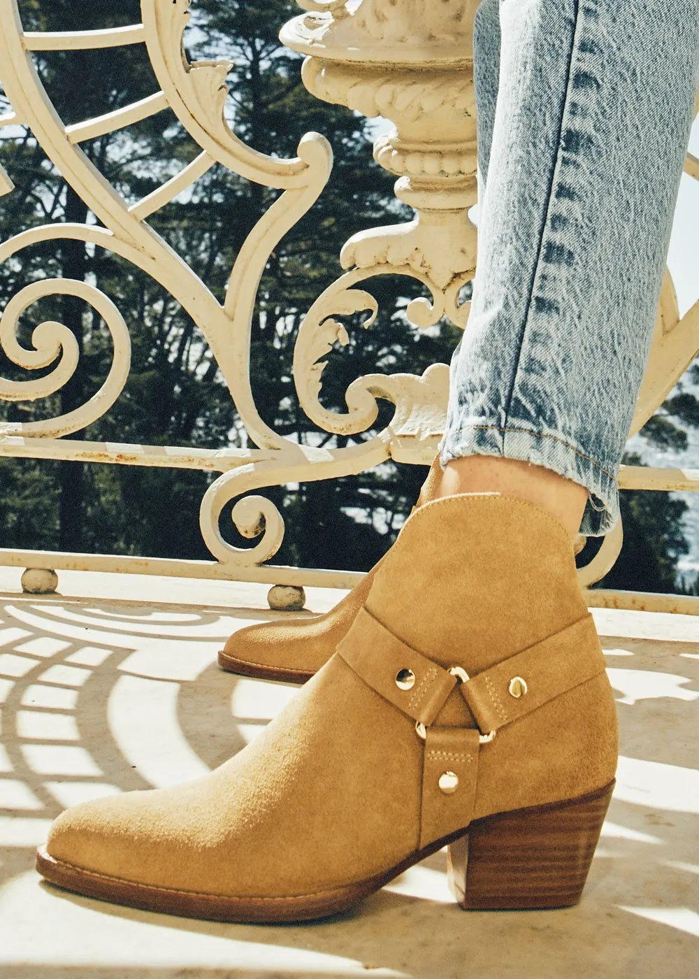 LOW BOOTS ADRIANE VELOURS BEIGE