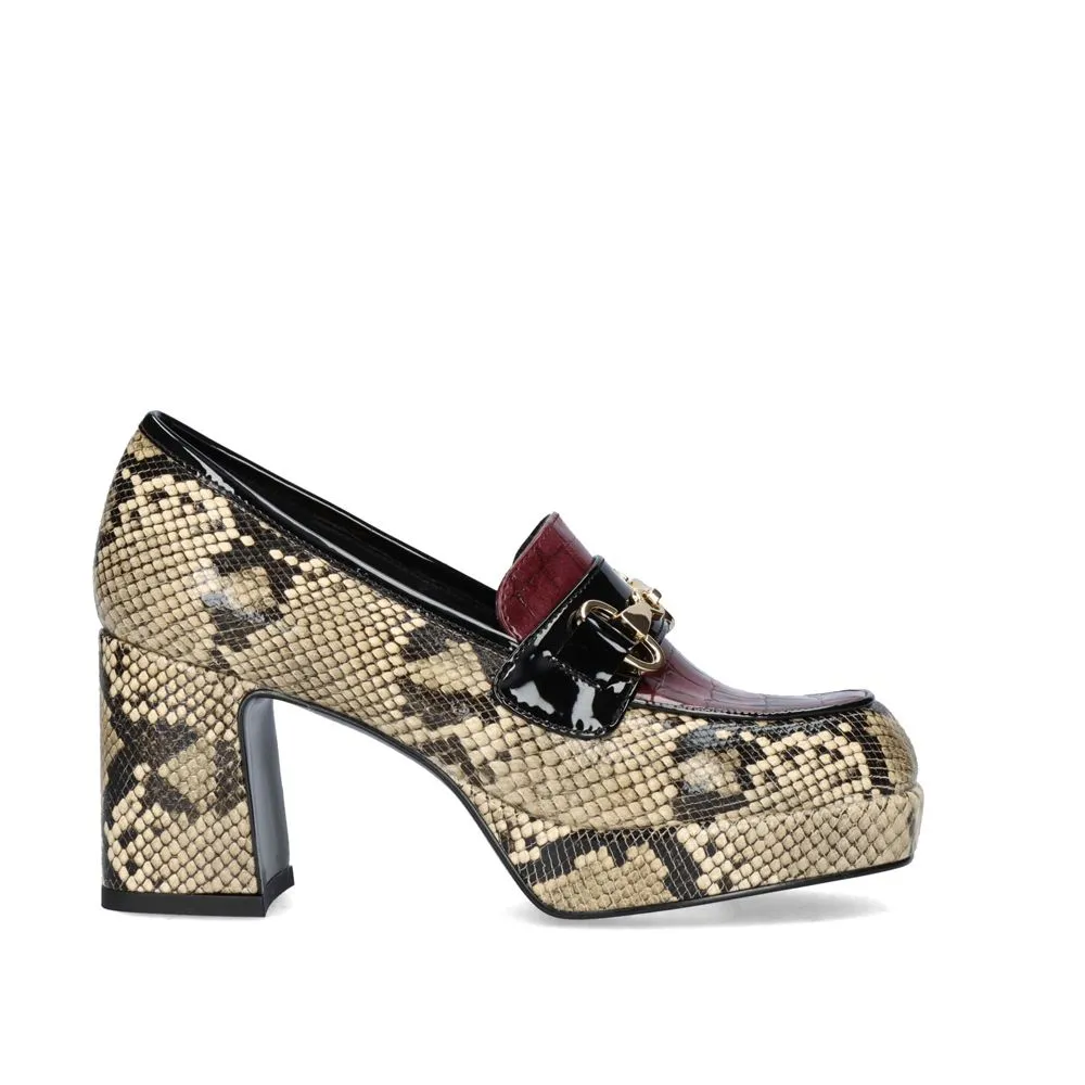 MOCASSÍN EXÉ MARION-821 SERPENT BEIGE