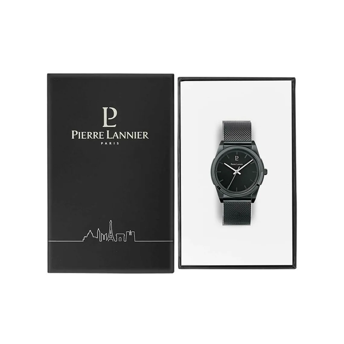 Montre Homme Pierre Lannier CANDIDE 214K439 - Bracelet Acier Noir Pierre Lannier - Montre Homme sur MenCorner