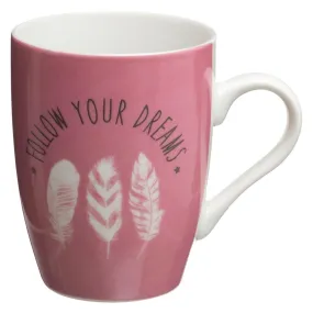 Mug rond plume 30CL Blanc | 3 Suisses