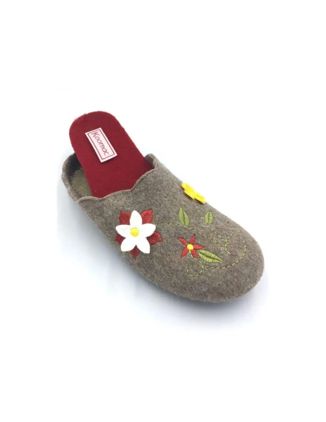 Mules Fleurs Koomac Cavalon Beige