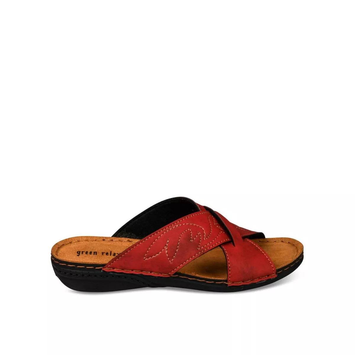 Mules ROUGE GREEN RELAX