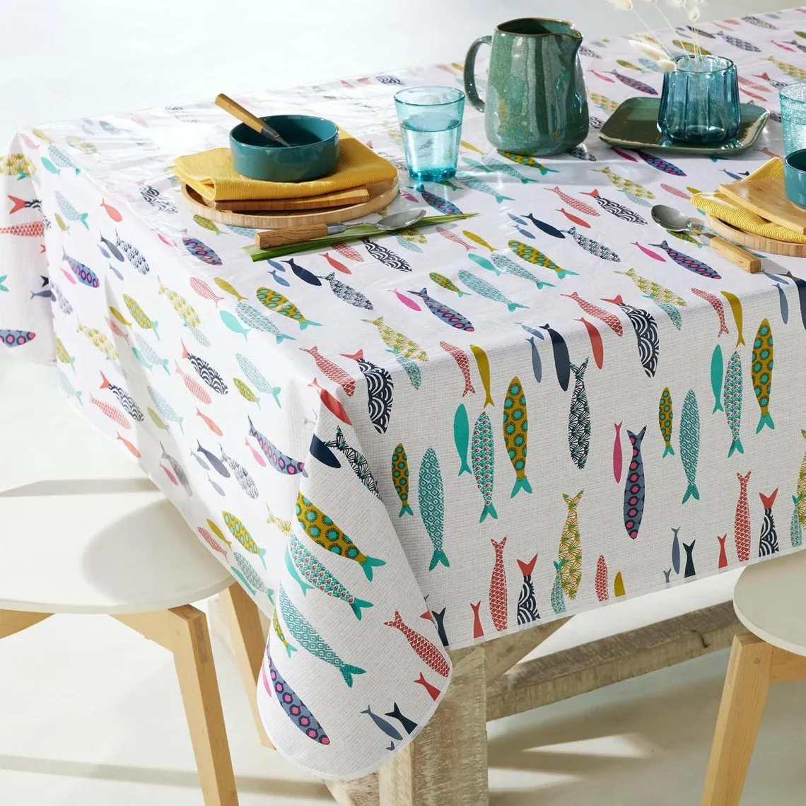 Nappe POISSONNET en pvc blanc  | 3 Suisses