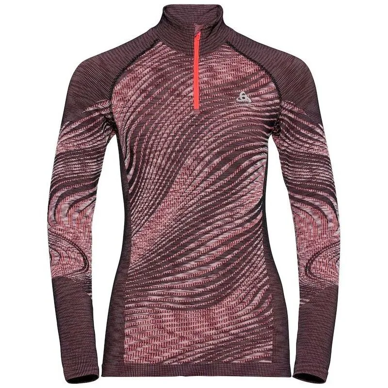 Odlo Blackcomb Eco - Maillot manches longues col zippé femme