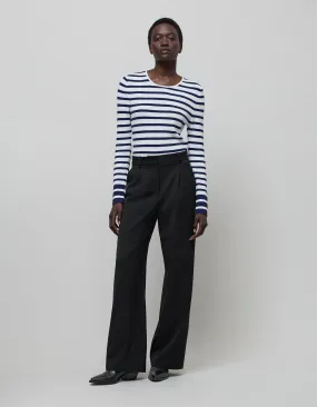 Pantalon large noir Femme