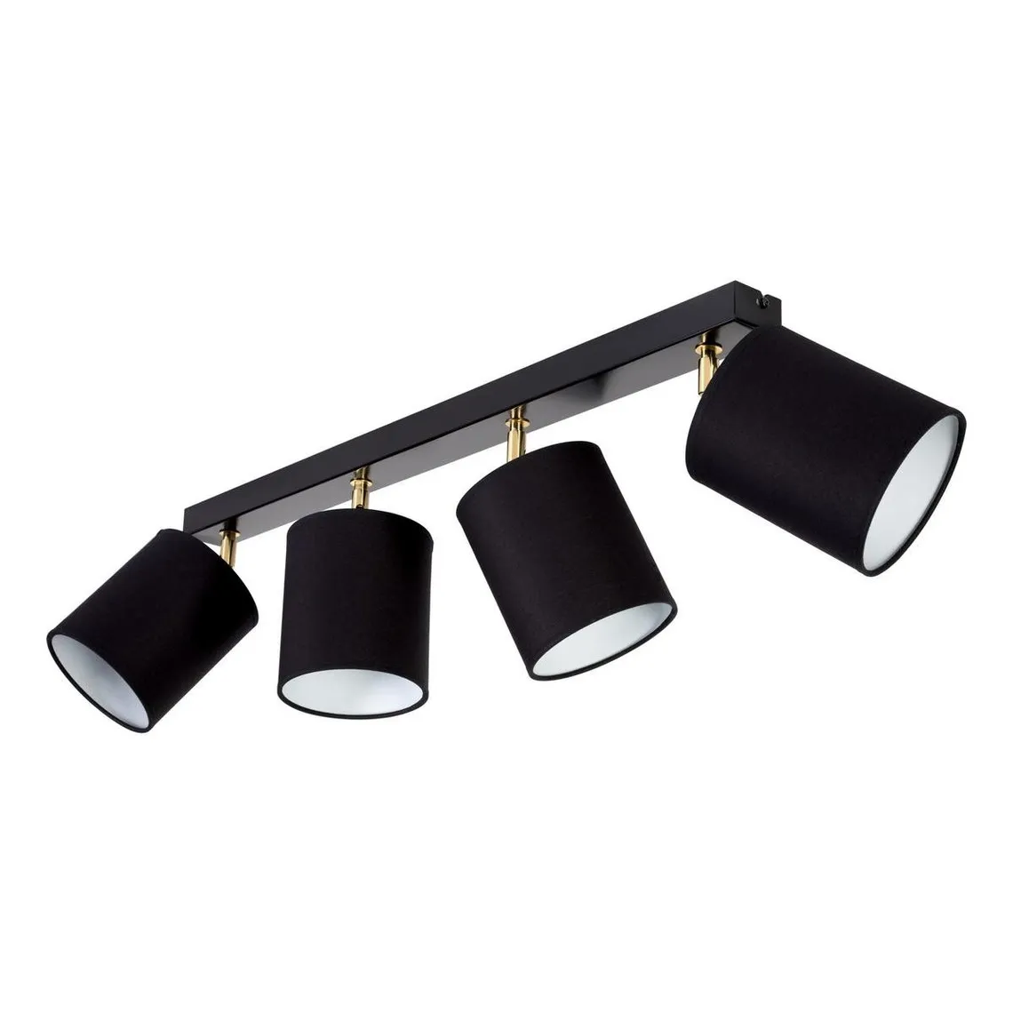 Plafonnier Aprillia 4xE27 Max.25W Noir/Or/Noir  | 3 Suisses