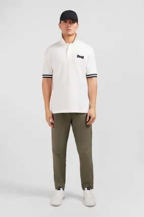 Polo blanc à manches courtes