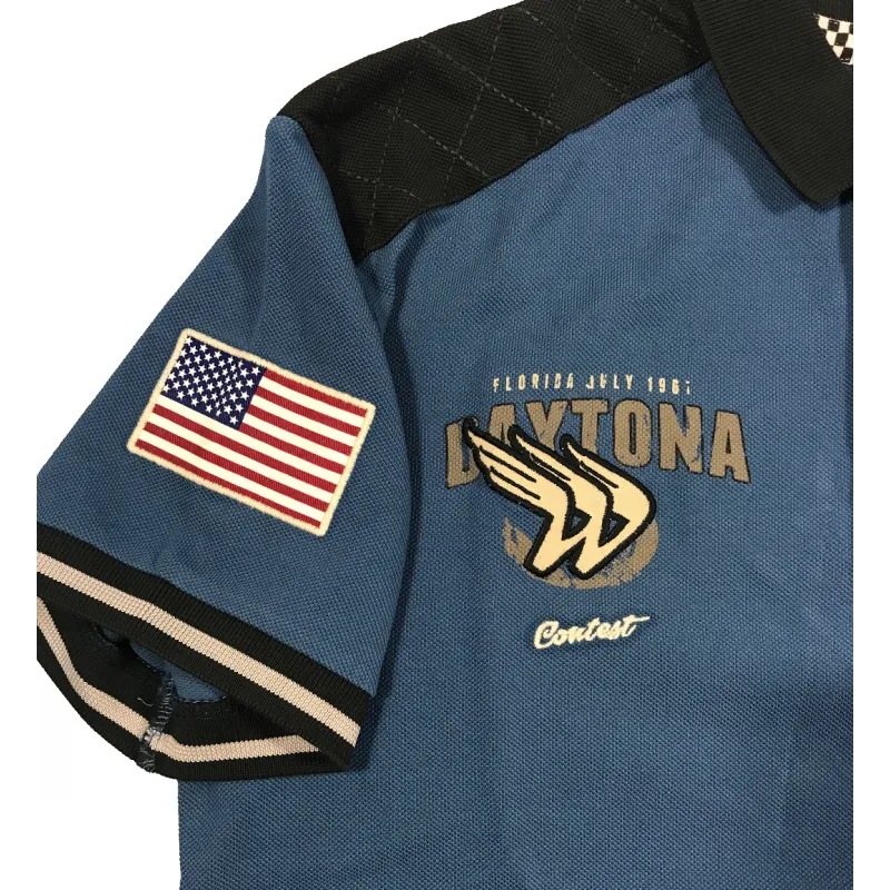 Polo Warson Daytona bleu