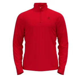 Pull 1/2 Zip Berra - Chinese Red